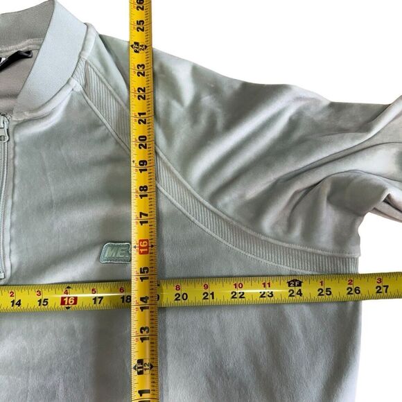 Melody Ehsani Women's Quarter Zip Long Sleeves Sweater Sz Medium Light Green - Picture 10 of 11